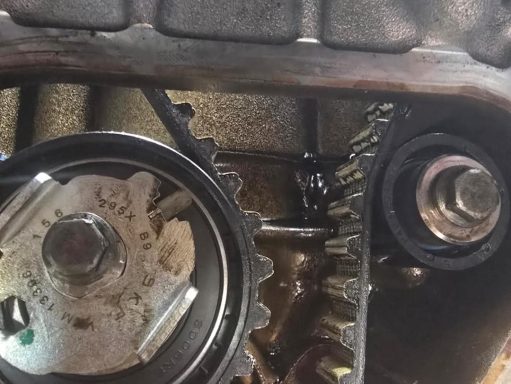 New timing belt, tensioner and pulley
