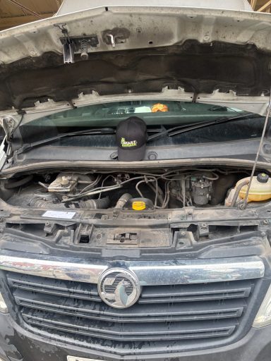 Air con regas on a van